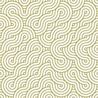 Seamless Pattern Line Circle. Abstract geometry background with gold color. vector