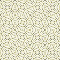 Seamless Pattern Line Circle. Abstract geometry background with gold color. vector