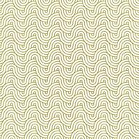 Seamless Pattern Line Circle. Abstract geometry background with gold color. vector