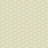 Seamless Pattern Line Circle. Abstract geometry background with gold color. vector