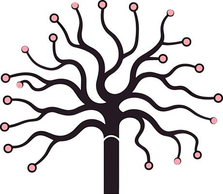 Neuron logo vector icon illustration, Human Organs Anatomy - Line Icon.