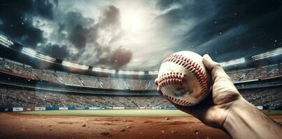 Athlete man stadium team bat child summer sport playing stadium baseball professional ball baseball game person photo