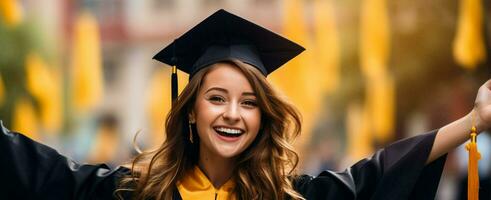 mujer la licenciatura estudiante Universidad Universidad túnica estilo de vida educación sonrisa malasio gorra retrato estudiar asiático graduado logro foto