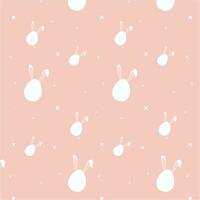 happy easter card with bunny vector