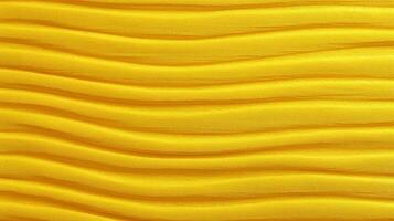 Yellow abstract wavy background. Yellow fabric texture. AI Generated photo