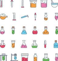 Pack Line Color Chemistry vector