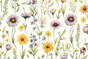 Pattern print vintage plant flower texture summer blossom spring floral herb art photo