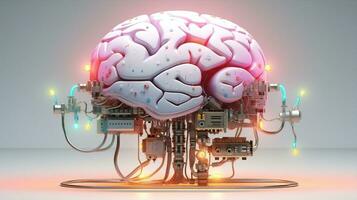 Intelligence digital brain technology concept photo