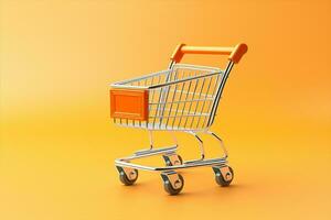 Publicity commerce buy store cart shopping concept retail sale purchase supermarket photo