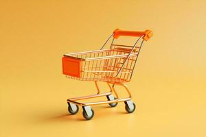 Store commerce food concept sale purchase retail supermarket cart shopping buy photo