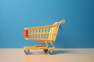 Buy concept shopping store sale cart retail supermarket purchase commerce photo