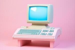 computadora digital tecnología rosado foto