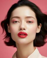 Woman fashion lady beauty lipstick photo