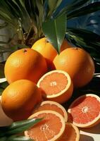 Ripe orange fruit photo