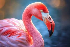 Flamingo pink safari beak plumage feathers birds caribbean animal wild wildlife zoo nature photo