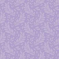 Purple vector pattern texture with leaves, seamless repeating background