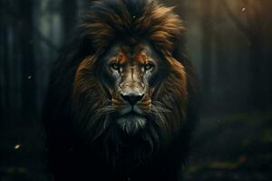 Animal portrait lion photo