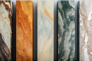 marble onyx design background pattern abstract stone surface rock tile ball. Generative AI. photo