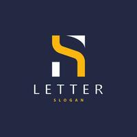 Minimalist HS Letter Logo, SH Logo Modern and Luxury Icon Vector Template Element