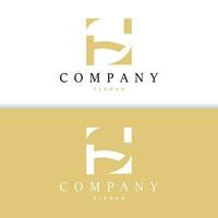 Minimalist HS Letter Logo, SH Logo Modern and Luxury Icon Vector Template Element