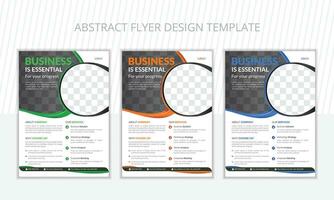 Modern and professional Flyer design layout vector