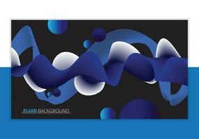 Fluid Background vector in layout