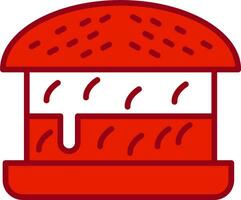 icono de vector de hamburguesa