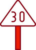 Speed Limit Vector Icon