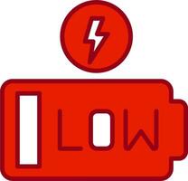 Low Battery Vector Icon