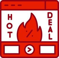 Hot Deal Vector Icon
