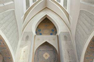 architectural detail of a mosque building. background. AI Generative Pro Photo