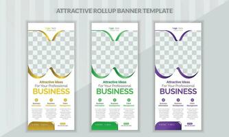 Professional and simple Rollup Banner vector design