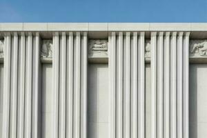 landmark architectural detail of a monument building. background. AI Generative Pro Photo