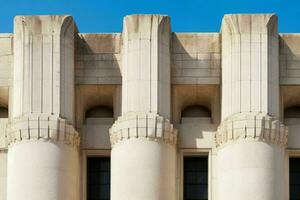 landmark architectural detail of a monument building. background. AI Generative Pro Photo