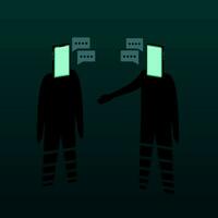 Anonymous on social networks vector
