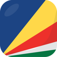 Seychelles flag square 3D cartoon style. png