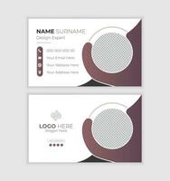 Corporate Business Card Template - Both Side Design vector