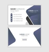 Corporate Business Card Template - Both Side Design vector