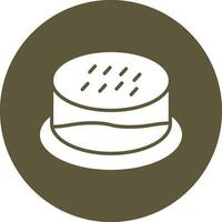 icono de vector de tarta de queso