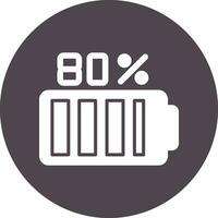 80 Percent Vector Icon