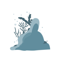 submarino coral ilustración png