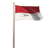 illustrazione della bandiera dell'indonesia png