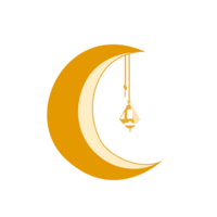 islamique lune thème illustration png