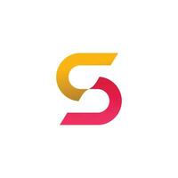 Letter S design element vector icon with creative modern concept