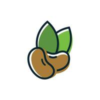 Soya bean design element vector icon with creative modern concept