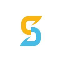 Letter S design element vector icon with creative modern concept