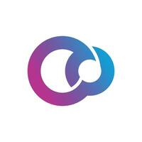 Infinity design element vector icon with creative modern concept