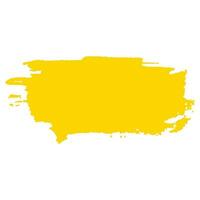 yellow ink paint brush stroke vector