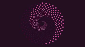 Abstract spiral symbol vortex background in purple and ble vector