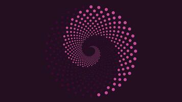 Abstract spiral symbol vortex background in purple and ble vector